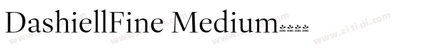 DashiellFine Medium字体转换